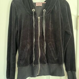 Juicy Couture Velour Jacket Black Size XL - Vintage 2000s
